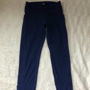 Navy Athleta Girl Leggings with Pockets